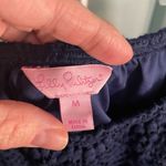 Lilly Pulitzer Scalloped Shell Lace romper. Navy blue. Size medium Photo 2