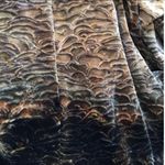 Vintage Shirt Velvet Feel Button Down Large Long Sleeves Textured Button Up Photo 4