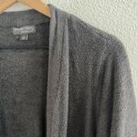 Barefoot Dreams CozyChic Ultra Lite Long Cardi Sweater Open Front Gray Large Photo 3