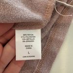 SOHO Street NWT New York & Company Crop Top Women's Large Pink Glittery/Shimmery Photo 5