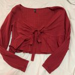 Zaful cropped tie top Photo 0