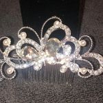 Wedding Bridal Hair Comb Silver Photo 1
