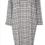 Show Me Your Mumu  XS Oversized Leo Button Down‎ Tunic Shirt Dress Seersucker Photo 0