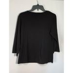 Westbound Scope Neck Beaded Jeweled 3/4 Sleeve Shirt Photo 1