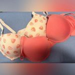 Juicy Couture Pink and White Strawberry Print Bra and Pink Bra Photo 0
