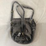 Bebe Danielle Velvet Pewter Silver Gray Fashion Backpack WBE07-124V Shoulder Bag Photo 6