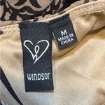 Windsor  Black and Tan Lace Corset Top Gown Photo 3