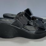 NAOT Footwear Women's Treasure Wedge Sandal Size 39 Black Photo 5