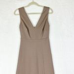 Birdy Grey Shamin Dress Size Small Taupe NEW Bump Friendly Bridesmaid Formal Photo 4
