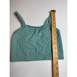 Colsies Womens Ribbed Crop Top Sleeveless Teal Green Casual Tank Top S Photo 1