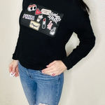 ZARA ‎ Black Graphic Sweatshirt Photo 0