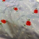 Kate Spade Blue Floral Satin Pajamas Size Large Red Photo 3