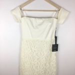 Lulus New With Tags Lulu’s Ivory Off The Shoulder Lace Dress Size Small Photo 2
