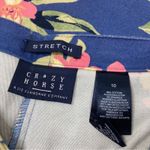 Liz Claiborne Crazy Horse by  | Blue Floral Stretch Capri Pants Cotton Spandex 10 Photo 2