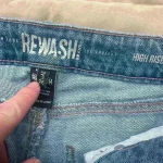 REWASH  High Rise Vintage Reunion Distressed Jeans Size 3/26 Photo 3