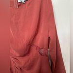 One One Six Lace Sleeve/ Cut Outs Dress Dusty Rose NWT Size Large Lined DL Photo 7