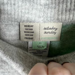 Anthropologie Saturday Sunday Grey Green Color Block Knit Shorts Photo 1