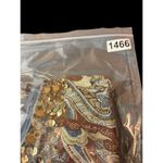 VTG 90s Anage Too Earth Tone Semi Sheer 3/4 Sleeves Sequin V Photo 14