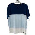 Rag and Bone Mens M Precision Block Crewneck T-Shirt Blue Photo 6