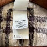 The North Face  Women's Pearl Snap Long Sleeve Plaid Shirt Brown Size Medium Photo 1
