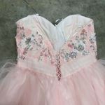 Alyce Paris 1052 Pink rhinestone corset strapless prom homecoming dress Photo 7