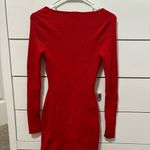 Abercrombie & Fitch  Long Sleeve Corset Knit Mini Sweater Dress Photo 2
