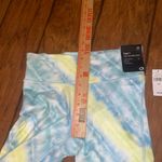 Gap Fit Women's High Rise Tie-Dye Bike Shorts - Light Blue Yellow XS woman’s NWT Photo 5