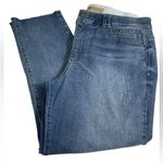 Democracy  “Ab” Technology Jeans Women’s‎ Size 16 Cropped Denim Raw Hem Photo 2