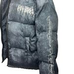 Creshock Graffiti Black Long Sleeve Streetwear Casual Puffer Jacket Coat XL Photo 2