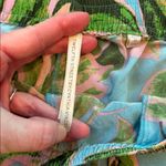 Twelfth Street Cynthia Vincent Shorts 100% Silk Tropical Drawstring Small Blue Photo 3