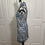 Tracy Reese Plenty Blue and Black Floral Mini Dress Photo 1