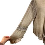 Sundance YAUVAN Sheer Gauze Embroidered Waterfall Cardigan Cover Up Photo 1