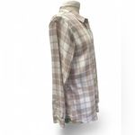 Banana Republic  Brown and White Button Down Shirt Photo 1