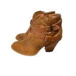 XOXO Rustic Leather Ankle Boots with Buckle Detail Boho Western‎ Cowgirl Style S-81 Photo 3