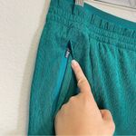 Athleta NWT  Teal Echo Wide Leg Crinkle Cropped Pull On Pants Size 14‎ Photo 6