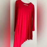 Amazon Set of 2 Long Sleeve A-Line Skater Dresses, Bright Red/Maroon, Size Small Photo 4