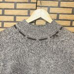 Alfred Dunner  Brown Bow Neckline Wool Blend Short Sleeve Sweater Size XL Photo 2