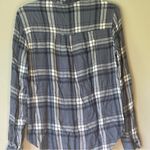 Kendall + Kylie Blue Plaid Long Sleeve Button Down Shirt Size Small Photo 7