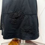 Anthropologie  Odille Bow Detail Tiered Strapless Midi Dress Black 10 Whimsygoth Photo 5