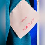 Roksanda Blush Pink Colorblock Tiered Teal Blue Silk Satin Dress Size 10 Photo 10