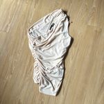 ZARA   Cream Ruched top Photo 2