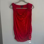 Alfani ‎ Red Draped Sleeveless Top Photo 1