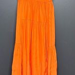 NWT La Ligne Vanessa Silk Scoop neck Open Back Midi Maxi Dress Orange S Photo 2