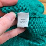 EXPRESS  Green Cable Knit Cardigan Sweater Shawl Collar Bell Sleeve Women's M Photo 5