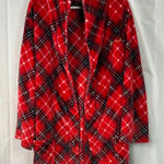 PINK - Victoria's Secret  Red Plaid‎ Plush Robe Women’s Size Medium Large Photo 0