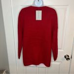Red Dress Boutique  Fire Away Ruby Red Sweater Ruffle Front Metallic Trim M Photo 8