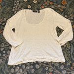 Bay Studio 90’s Y2K Fairy Cottagecore Hobbit Whimsy Eyelet Top Women’s Petite M White Size undefined Photo 0