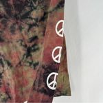 Aeropostale Optimist Peace Symbol Soft Tie Dye Crew Neck Long Sleeve Tee Photo 4