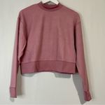Abound  Women’s Crop Fleece Pullover Pink Bloom Size Small NWT Photo 0