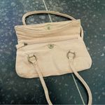 None Tan Suede Feeling Clutch Shoulder Purse Photo 2